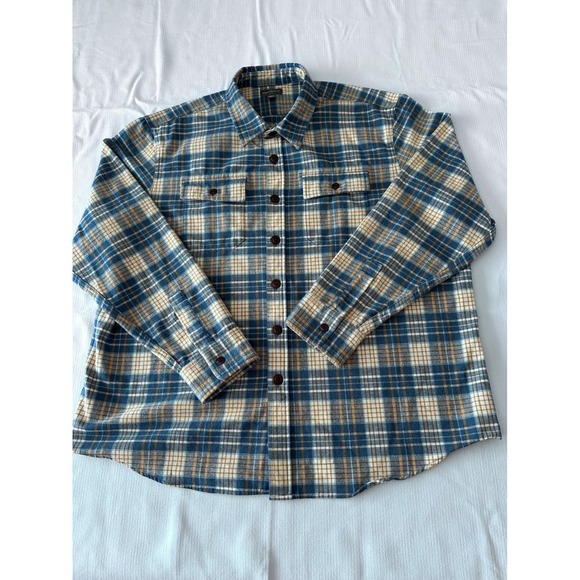 LL Bean Other - LL Bean Signature Heavy Flannel Men's XXL Button Up Slim Fit Plaid Chest Pockets
